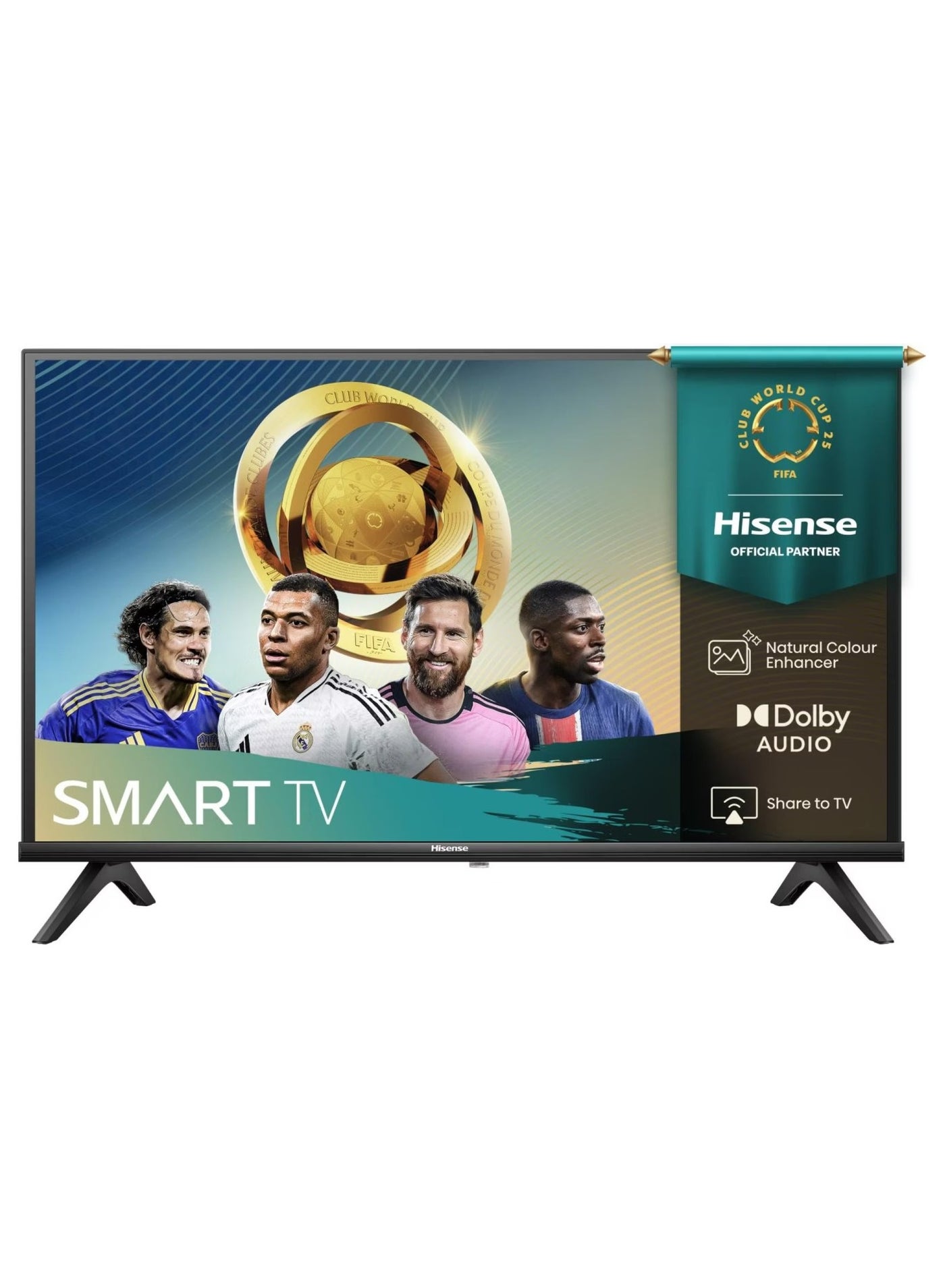 32-inch VIDAA Smart HD TV | Dolby Audio, DTS Virtual-X, HDMI, USB & Screen Mirroring, (Netflix/Youtube/Prime Video) 32A4Q Black
