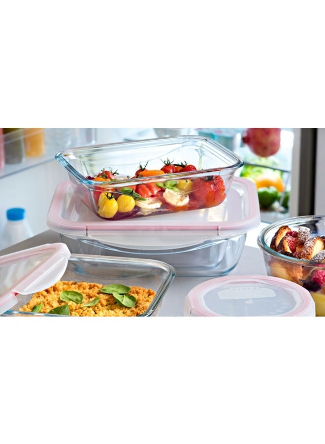 PYREX Glass Food Container Pyrex Airtight Heat-Resistant Cook&Click 2 L clear 21 x 21cm - Image 4