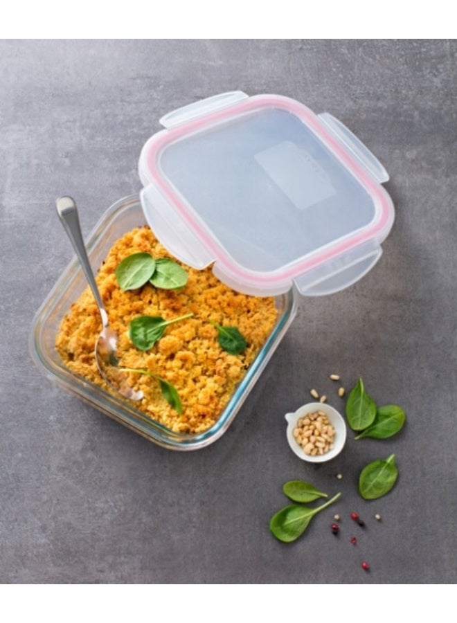 PYREX Glass Food Container Pyrex Airtight Heat-Resistant Cook&Click 2 L clear 21 x 21cm - Image 5