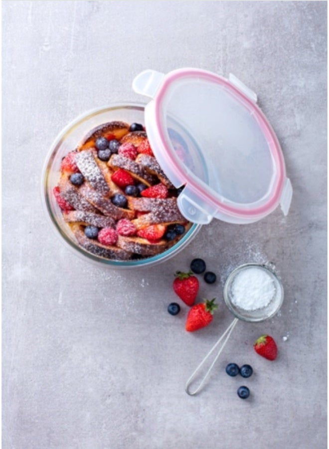PYREX Lass Food Container, Airtight, Heat-Resistant, Cook&Click, 1.6 L - clear 20cm - Image 4
