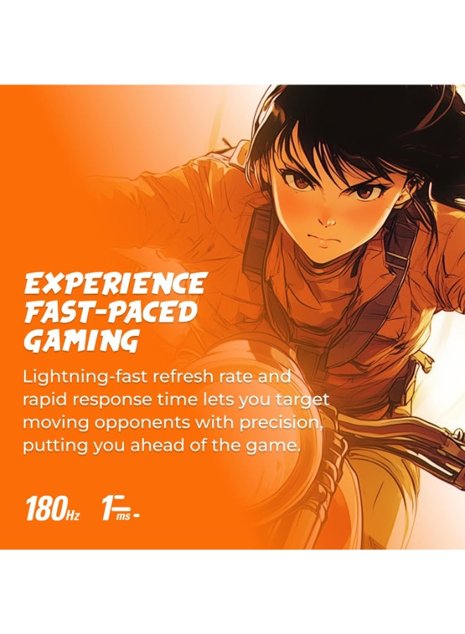 اي او سي شاشة الألعاب Q27G4XN مقاس 27 بوصة، دقة 2K QHD 2560x1440، 180Hz 0.5ms، تقنية التزامن التكيفي، قابلة للتعديل في الارتفاع، 2X HDMI 2.0، 1x Display Port، جاهزة لـ Xbox/PS5/Switch، ضمان 3 سنوات ضد النقاط الساطعة - Image 2