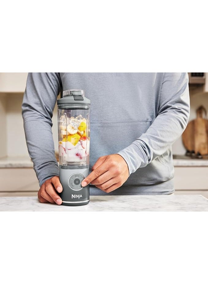 Ninja Blast Max, Portable & Personal Blender + Twist & Go, Smoothie, Blend, Ice Crush, 3 Programs, Cordless, 650ML Capacity removable Vessel, Dishwasher Safe, Leakproof, Platinum Silver 650 ml 1 W BC251SLANZ silver - Image 5
