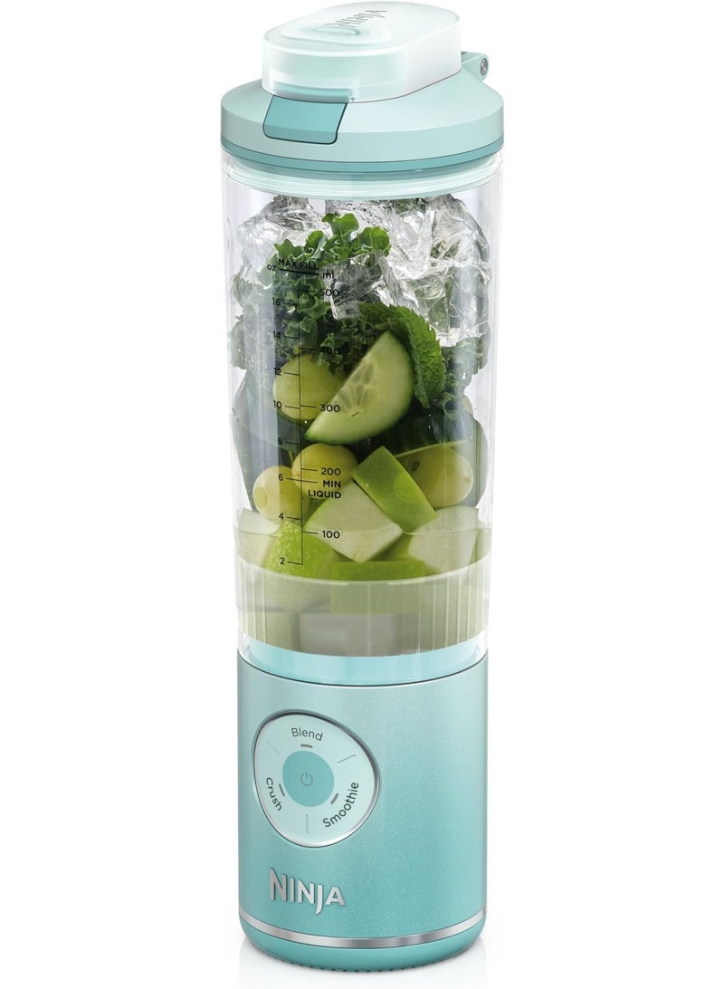 Ninja Blast Max, Portable & Personal Blender + Twist & Go, Smoothie, Blend, Ice Crush, 3 Programs, Cordless, 650ML Capacity removable Vessel, Dishwasher Safe, Leakproof,  Sea Glass 650 ml 1 W BC251MTANZ Sea Glass - Image 2