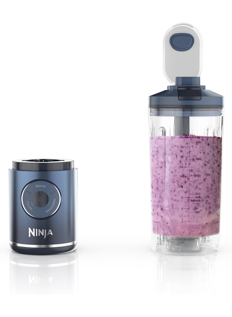 Ninja Blast Max, Portable & Personal Blender + Twist & Go, Smoothie, Blend, Ice Crush, 3 Programs, Cordless, 650ML Capacity removable Vessel, Dishwasher Safe, Leakproof, Deep Navy 650 ml 1 W BC251NVANZ Deep Navy - Image 1