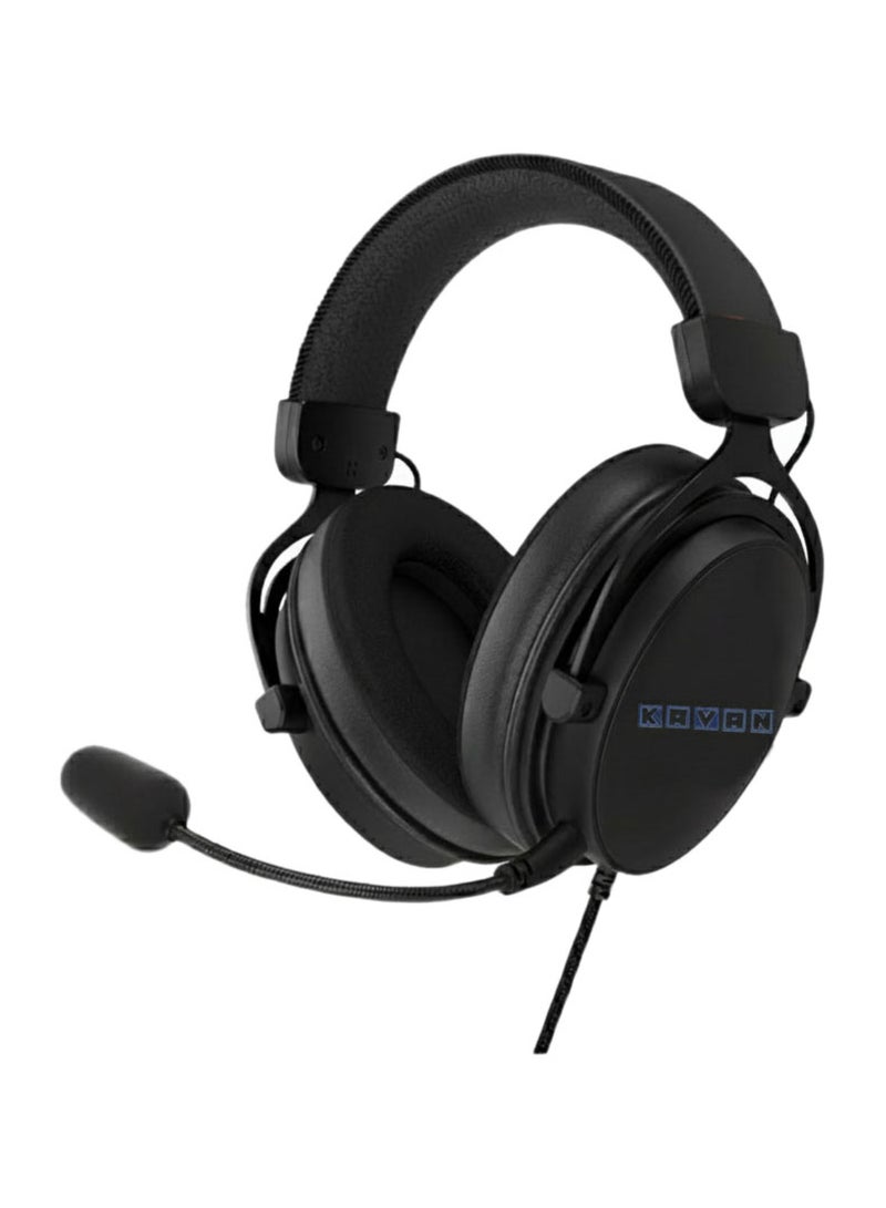 كايان سماعة ألعاب نوفا 7.1 مع صوت محيطي وميكروفون مانع للضوضاء، وسادات أذن من رغوة الذاكرة، وإضاءة LED – سماعات رأس سلكية فوق الأذن للكمبيوتر/بلاي ستيشن 4/بلاي ستيشن 5/إكس بوكس - Image 4