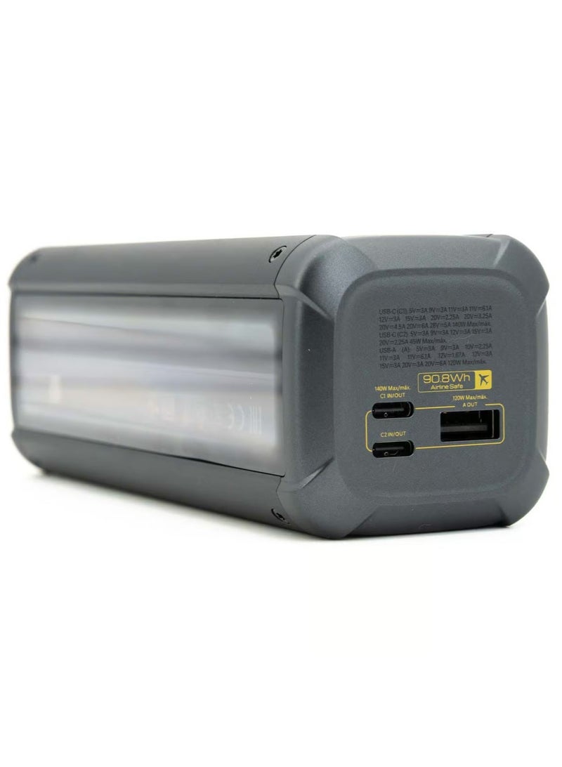 Xiaomi 212W HyperCharge Power Bank 25000mAh, 3-Port Ultra-High Speed Portable Charger for Laptop, iPhone 15/14, Samsung Galaxy, iPad, Supports PD 120W & 50W Wireless Charging, USB-C Power Delivery - Black - Image 5