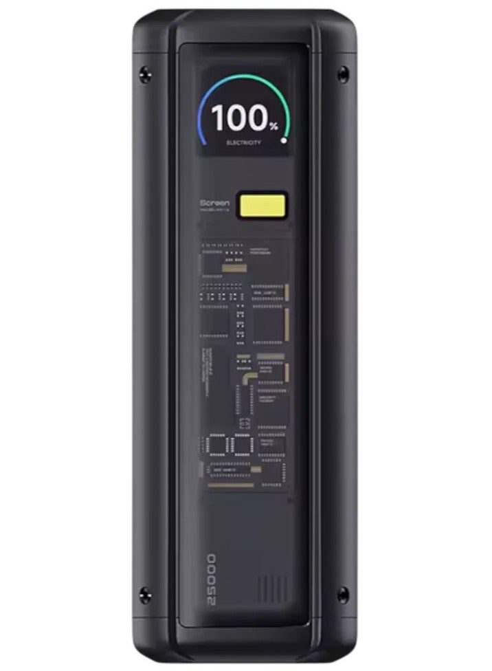 شاومي باور بانك 212W هايبر تشارج سعة 25000mAh، شاحن محمول فائق السرعة 3 منافذ للابتوب، آيفون 15/14، سامسونج جالاكسي، آيباد، يدعم الشحن السلكي 120W والشحن اللاسلكي 50W. - Image 1