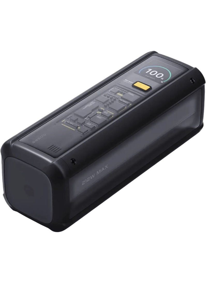 Xiaomi 25000 mAh 212W HyperCharge Power Bank 25000mAh, 3-Port Ultra-High Speed Portable Charger for Laptop, iPhone 15/14, Samsung Galaxy, iPad, Supports PD 120W & 50W Wireless Charging, USB-C Power Delivery - Black - Image 4