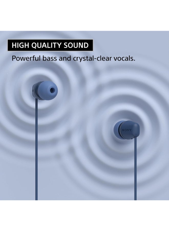 Sony IER-EX15C USB-C Wired In-Ear Headphones with Mic and Inline Remote – Blue - Image 3