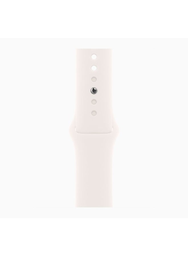 Apple Watch Series 11 GPS 42mm (International Version) Rose Gold Aluminium Case With Light Blush Sport Band - S/M - Image 3