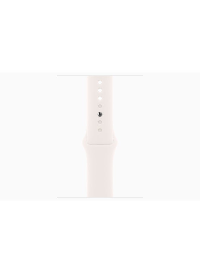 Apple Watch Series 11 GPS 46mm (International Version) Rose Gold Aluminium Case With Light Blush Sport Band - S/M - Image 3
