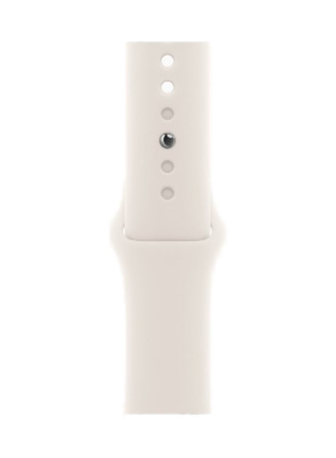 Apple Watch SE 3 GPS + Cellular 40mm (International Version) Starlight Aluminium Case With Starlight Sport Band - S/M - Image 3