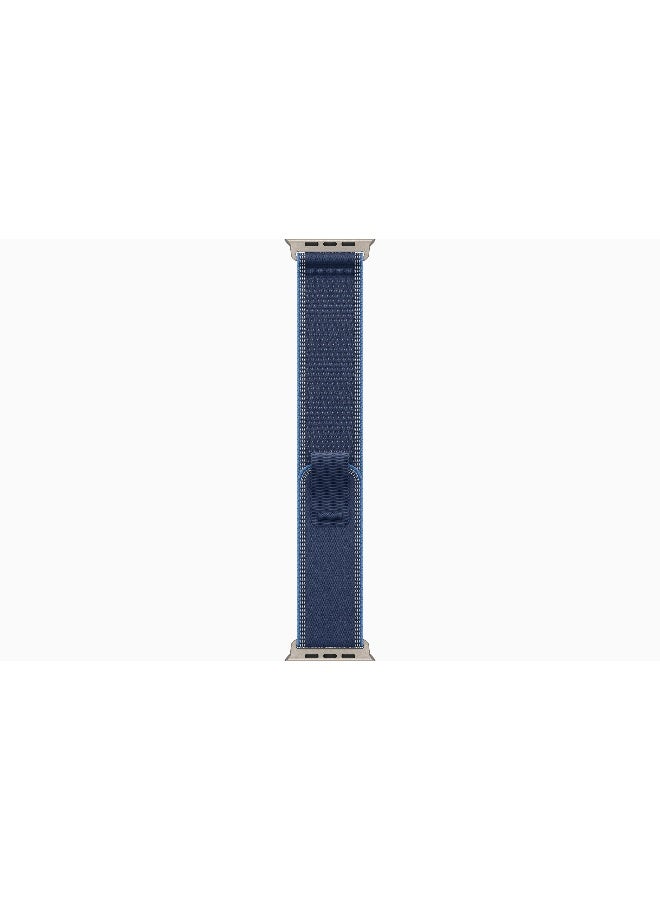 Apple Watch Ultra 3 GPS + Cellular 49mm (International Version) Natural Titanium Case With Blue/Bright Blue Trail Loop - M/L - Image 3