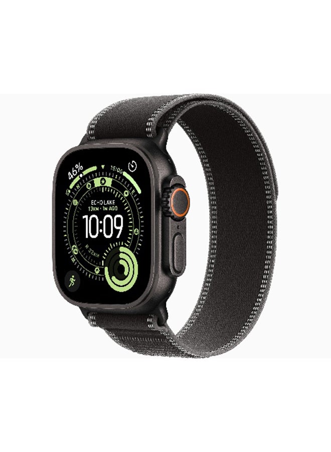 Apple Watch Ultra 3 GPS + Cellular 49mm (International Version) Black Titanium Case With Black/Charcoal Trail Loop - S/M - Image 1