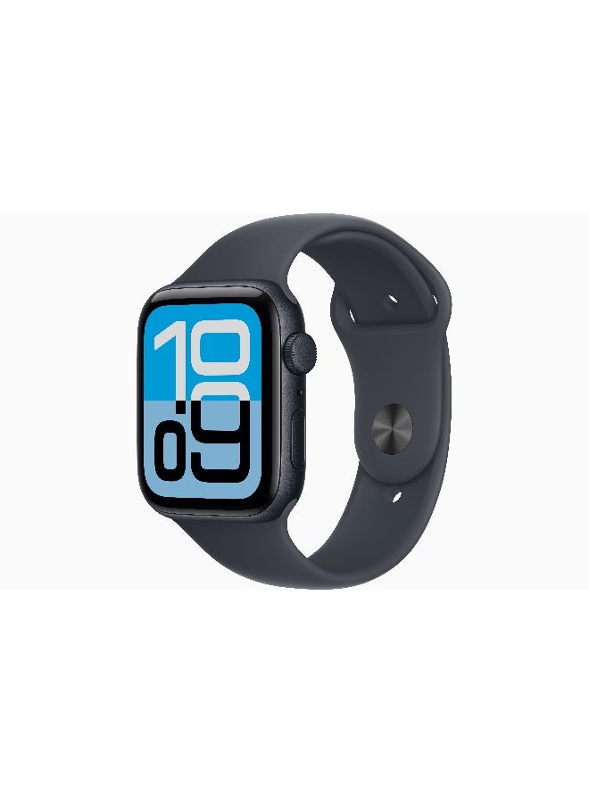 Apple Watch SE 3 GPS 44mm (International Version) Midnight Aluminium Case With Midnight Sport Band - S/M - Image 1