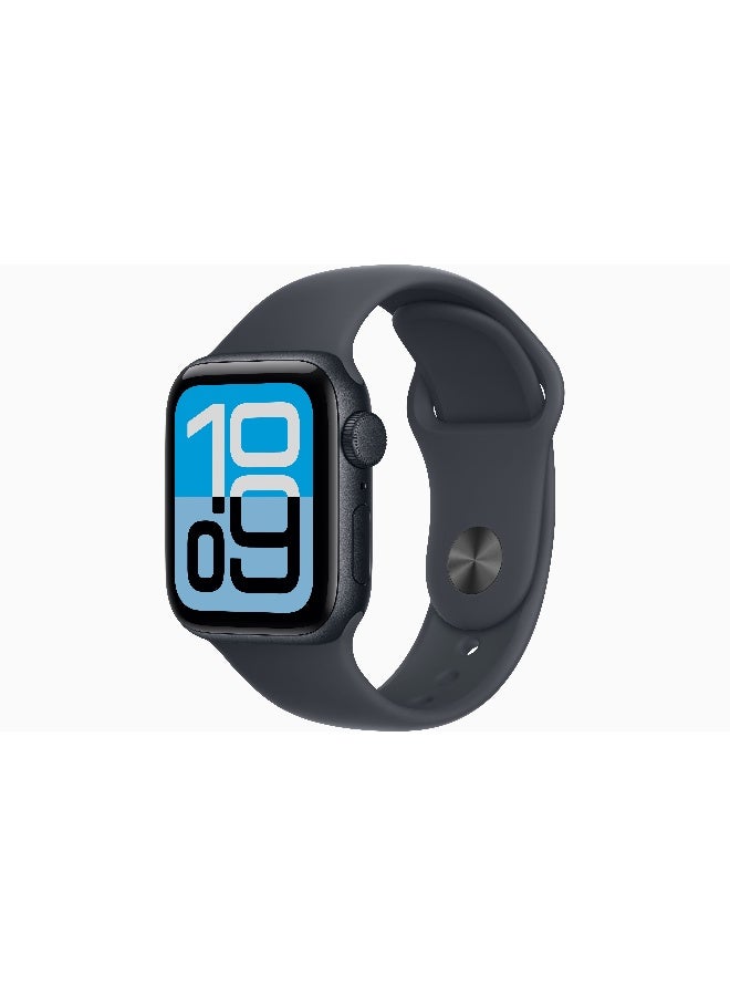 Apple Watch SE 3 GPS 40mm (International Version) Midnight Aluminium Case With Midnight Sport Band - S/M - Image 1
