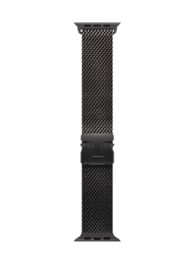 Apple Watch Ultra 3 GPS + Cellular 49mm (International Version) Black Titanium Case With Black Titanium Milanese Loop - Medium - Image 3