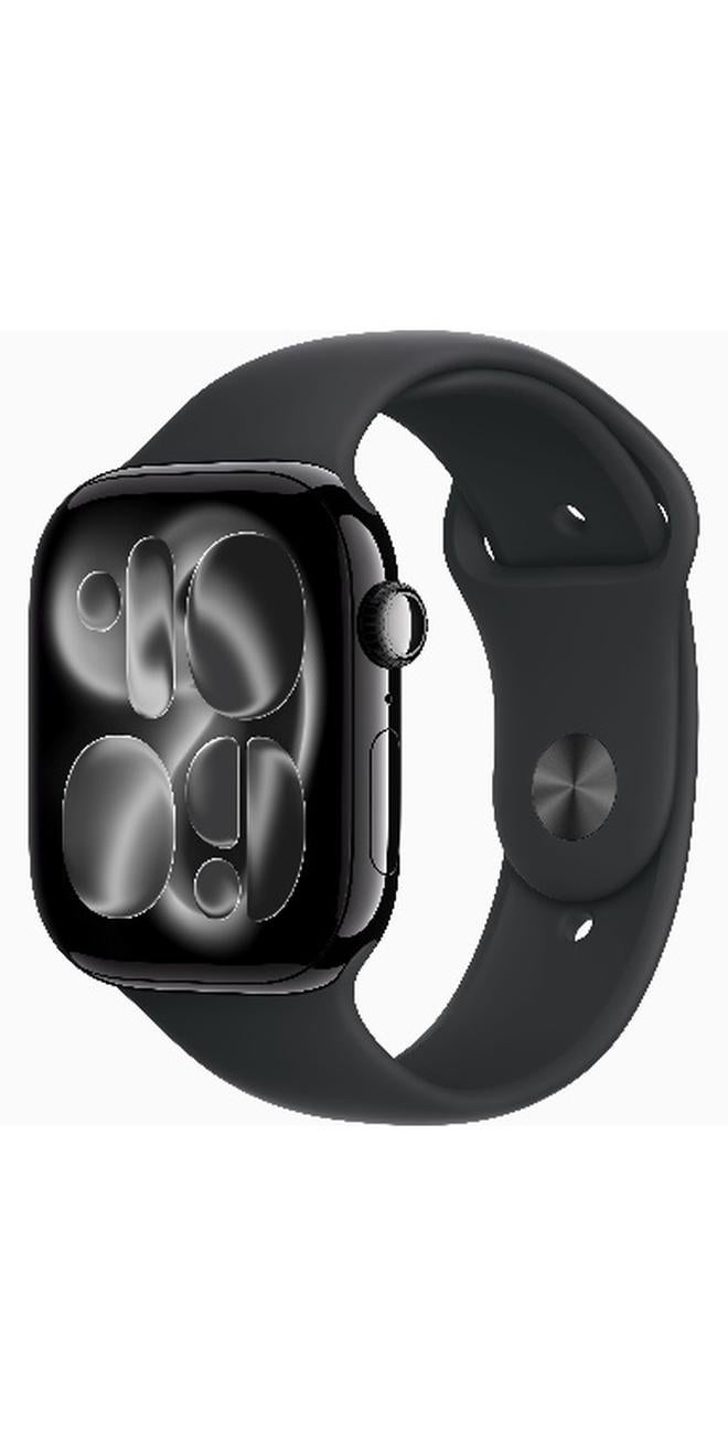 ابل  ساعة سلسلة 11 GPS 46 مم (نسخة دولية) هيكل ألمنيوم أسود Jet - Image 1