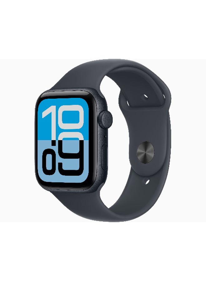 Apple Watch SE 3 GPS + Cellular 44mm (International Version) Midnight Aluminium Case With Midnight Sport Band - M/L - Image 1
