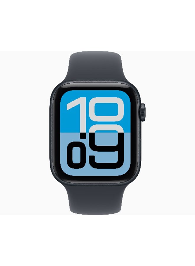 Apple Watch SE 3 GPS + Cellular 44mm (International Version) Midnight Aluminium Case With Midnight Sport Band - M/L - Image 2