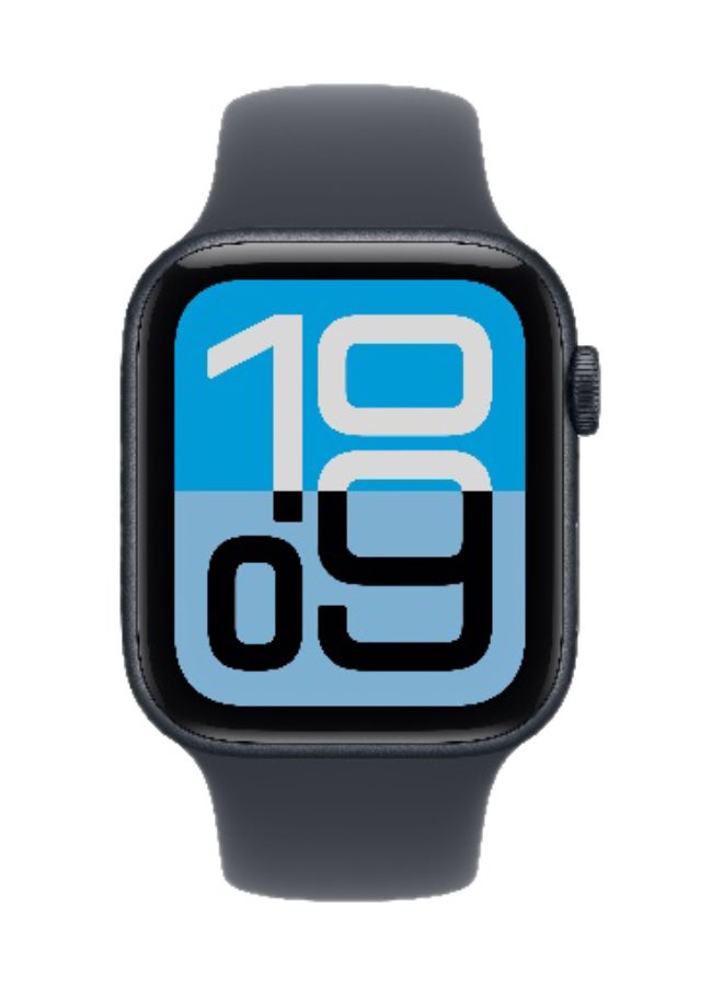 Apple Watch SE 3 GPS + Cellular 44mm (International Version) Midnight Aluminium Case With Midnight Sport Band - M/L - Image 2