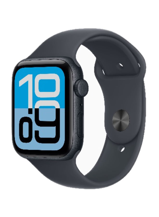 Apple Watch SE 3 GPS + Cellular 44mm (International Version) Midnight Aluminium Case With Midnight Sport Band - M/L - Image 1