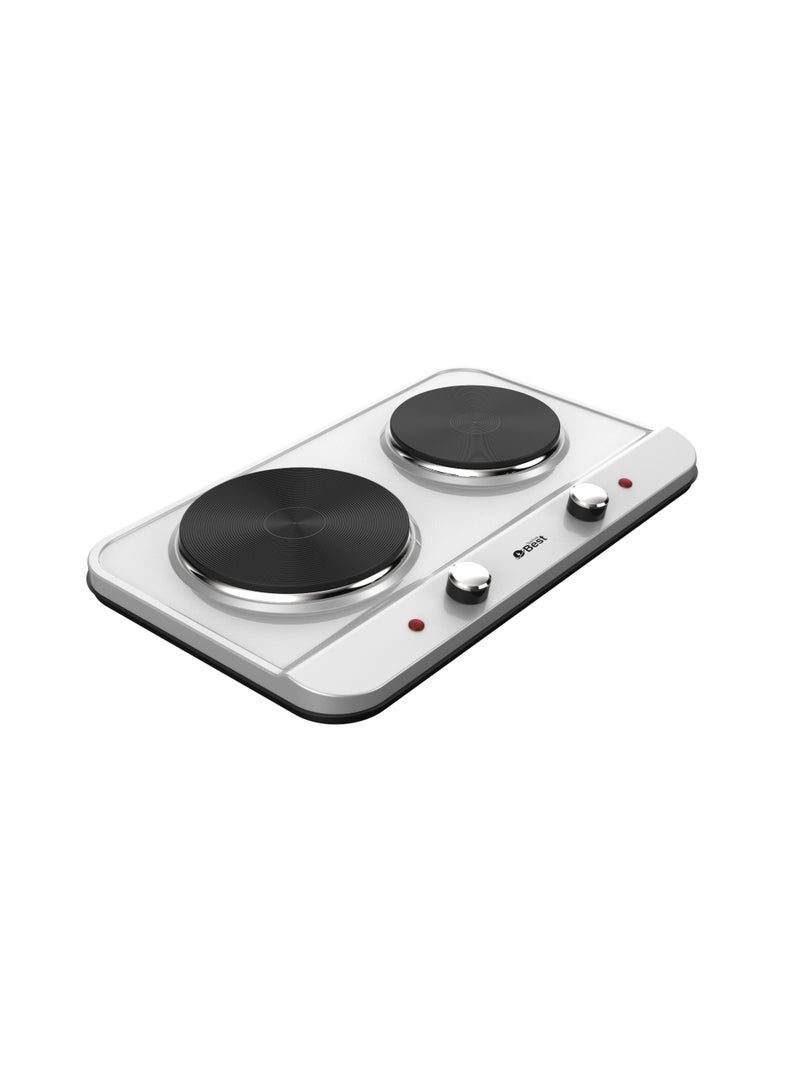 Techno Best Electric Stove, 2 Burners, Stainless Steel, 2500 Watts, 50/60 Hz BHP-003 Silver - Image 3