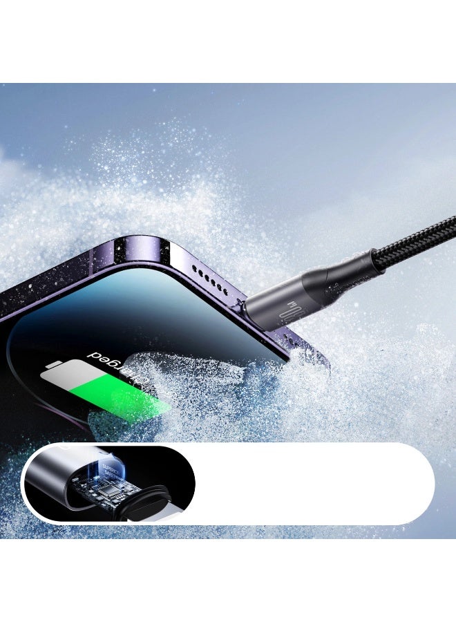 جوي روم S-A28 Flash Series 30W USB-C - Lightning Cable 1m - Black - Image 4