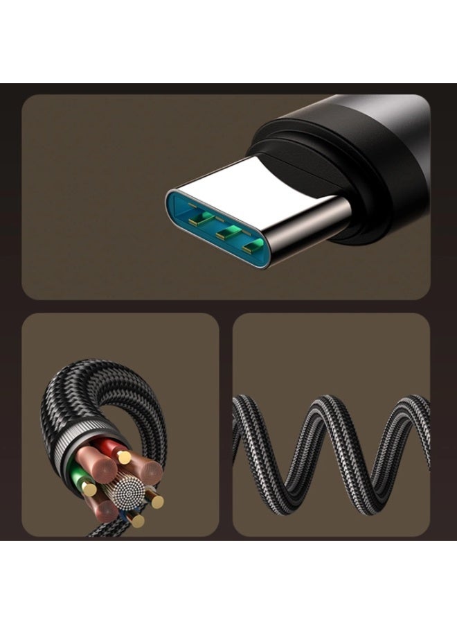 جوي روم S-A56 EnjoyX Series 90° USB-C - Lightning Cable 30W 1.2m - Black - Image 4