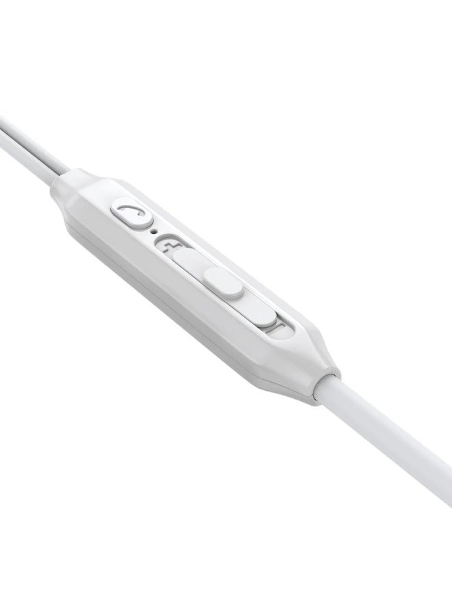 JR-EC06 Type-C In-Ear Metal Wired Earbuds White