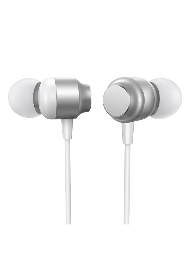 JR-EC06 Type-C In-Ear Metal Wired Earbuds White