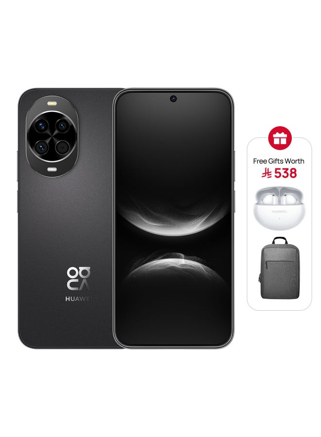 HUAWEI Nova 14 Dual SIM Black  12GB  256GB 4G - Middle East Version with Free FreeBuds 6i + Backpack