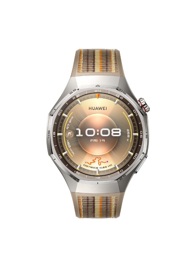 HUAWEI WATCH GT 6 Pro 46mm Smart Watch, 1.47'' Display, up to 21 days battery life, Compatible with iOS & Android, ECG Analysis, Health Monitor, Brown - Image 2