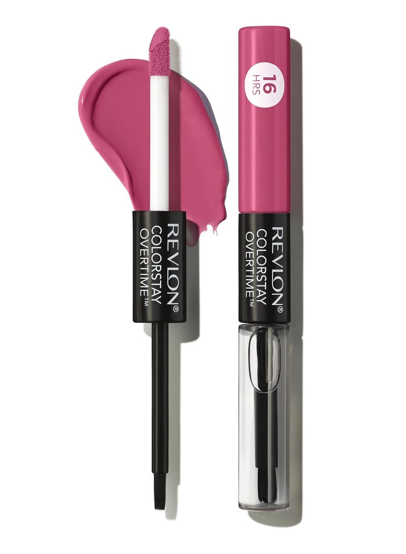 ريفلون ColorStay Overtime Liquid Lipcolor With Clear Lip Gloss, 260 Perennial Plum Multicolor - Image 1