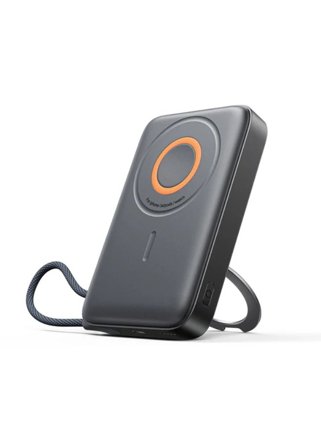 JOYROOM JR-PBM02 22.5W 3in1 magnetic mobile power bank 10000mAh black - Image 1