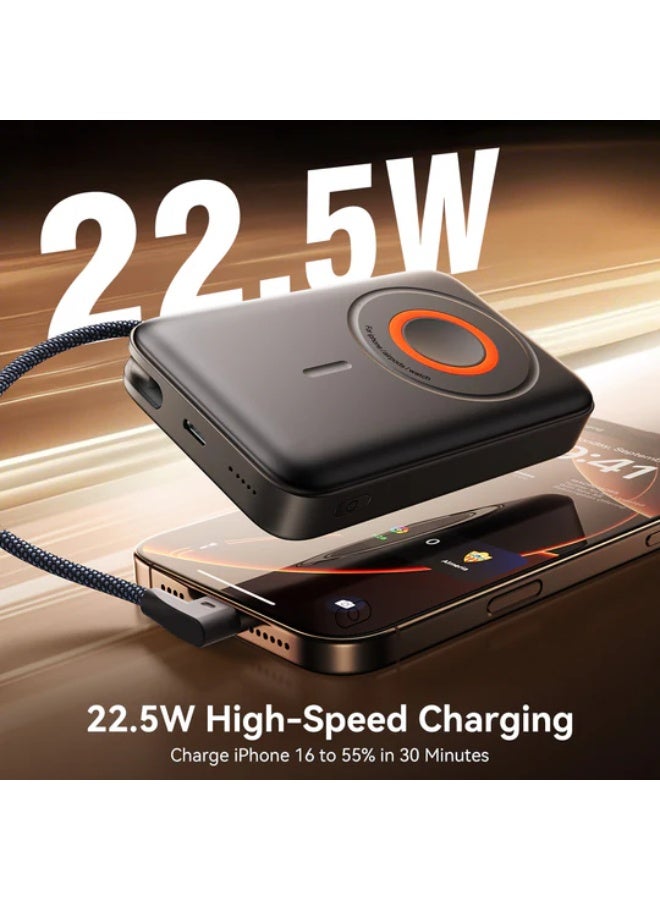 JOYROOM JR-PBM02 22.5W 3in1 magnetic mobile power bank 10000mAh black - Image 4