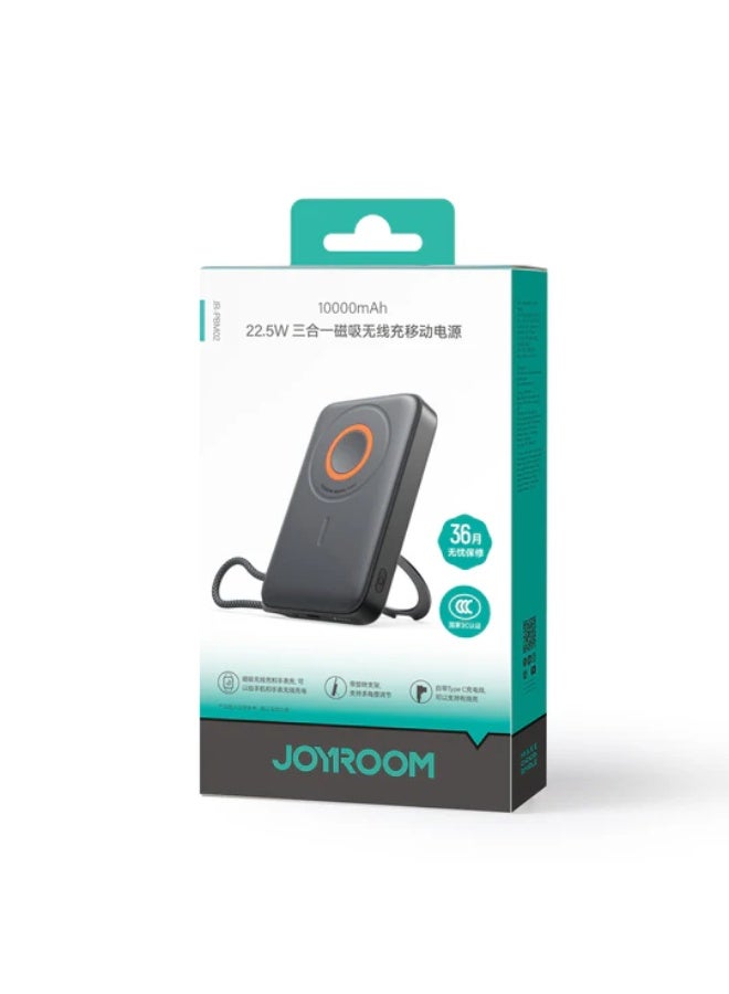 JOYROOM JR-PBM02 22.5W 3in1 magnetic mobile power bank 10000mAh black - Image 5