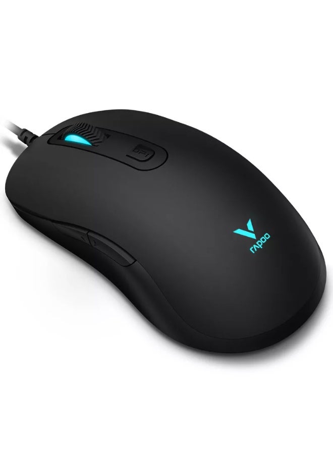 Rapoo V16RGB Gaming Optical Mouse Black - Image 1