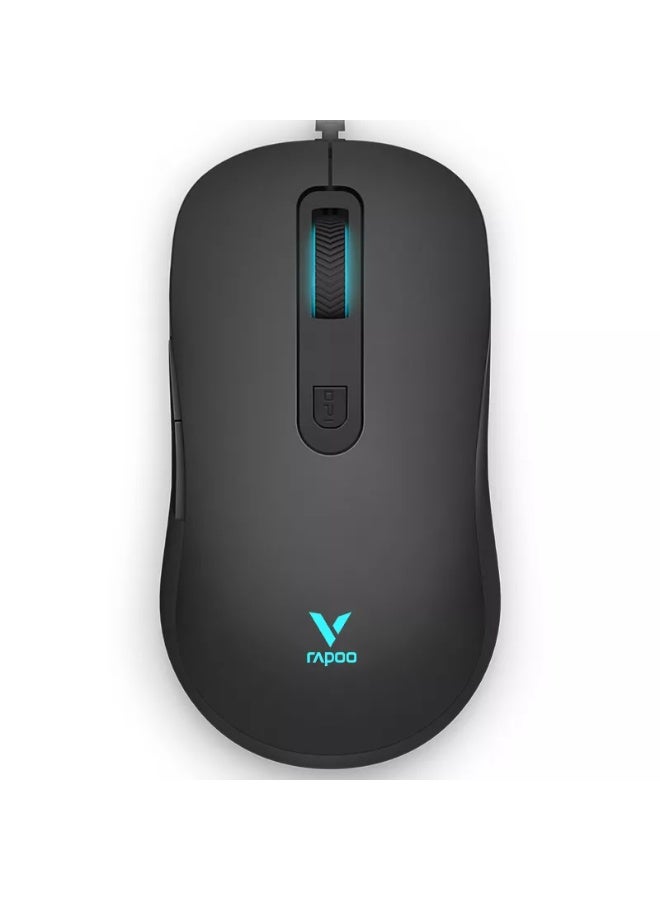 Rapoo V16RGB Gaming Optical Mouse Black - Image 3