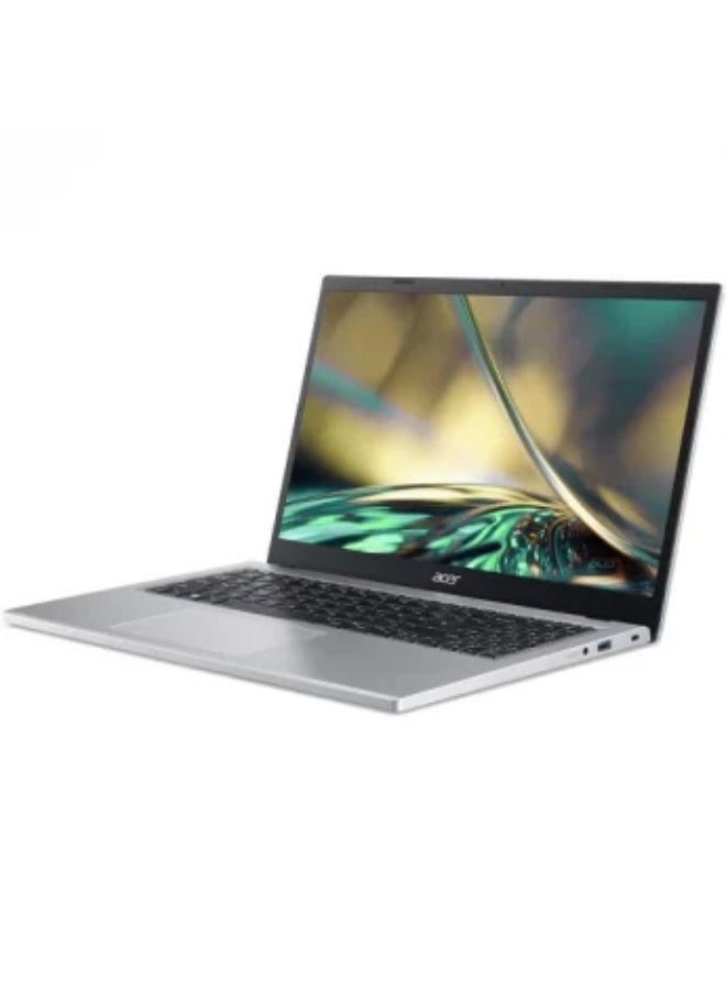 Acer A315-510P-300P Laptop With 15.6 Inch HD Display,Core i3-N305 Processor/8GB RAM/256GB SSD/DOS(Without Windows)/ English/Arabic Pure Silver - Image 2