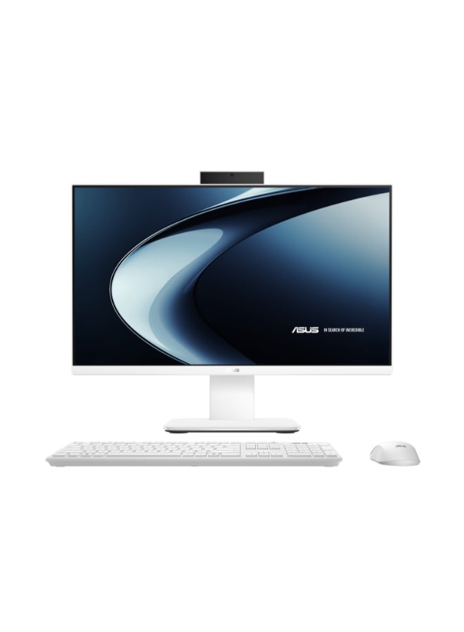أسوس V440 AIO With 23.8 Inch Full HD (1920x1080) Display, Intel Core i7-13620H Processor/16GB RAM DDR5/512GB SSD/Intel UHD Graphics/DOS(Without Windows)/ English/Arabic White - Image 1