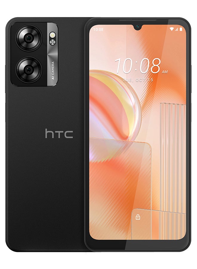 HTC Wildfire E5 4G Dual SIM Black 8*(4+4)GB RAM 128GB + Nextbot TWS Wireless Earbuds - Middle East Version - Image 1