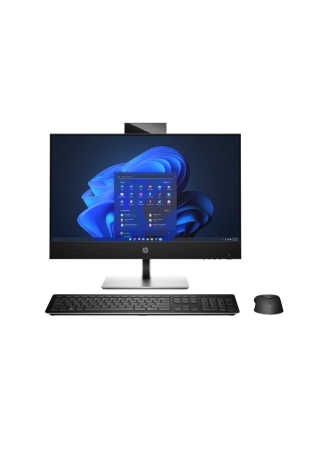 HP ProOne 440 G9 All-in-One With 23.8 Inch Full HD (1920X1080) Display, Intel Core i7-12700T Processor/8GB RAM DDR4/ 512GB SSD/DOS(Without Windows)/Intel UHD Graphics 770 Graphics/ English/Arabic Black - Image 1