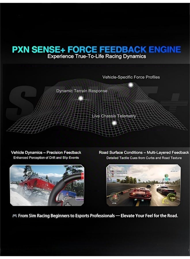 بي اكس ان مجموعة عجلة القيادة VD4 مع قاعدة عجلة القيادة و مجموعة الدواسات مع ردود فعل متقدمة للقوة للكمبيوتر الشخصي و PS4 - Image 2