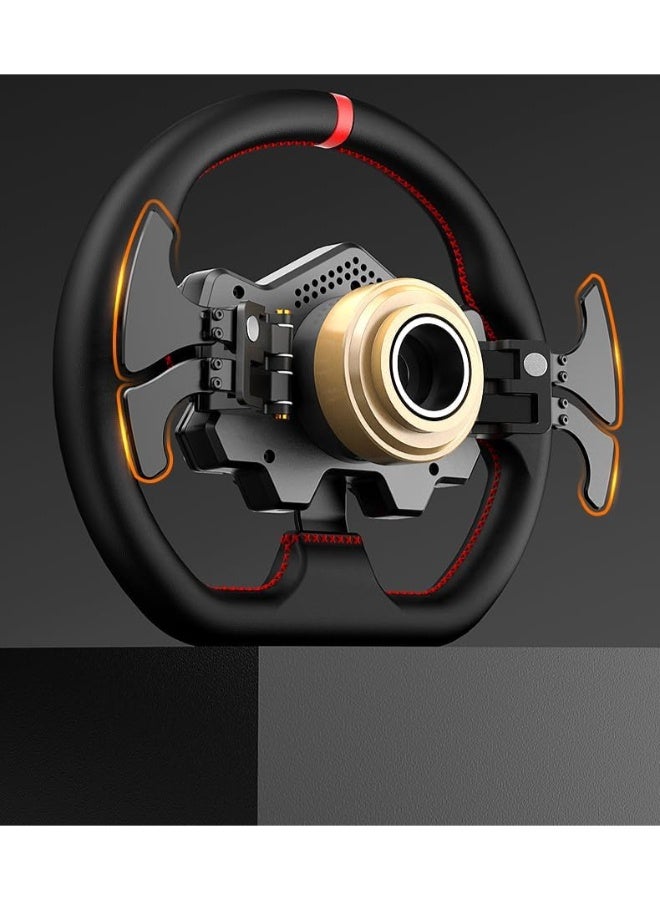 بي اكس ان عجلة سباق الألعاب W DS R2 | دوران 900° | متوافقة مع PC و PS5 و PS4 و Xbox | تجربة سباق محاكاة واقعية | عجلة سباق ذات دفع مباشر سيرفو - Image 3