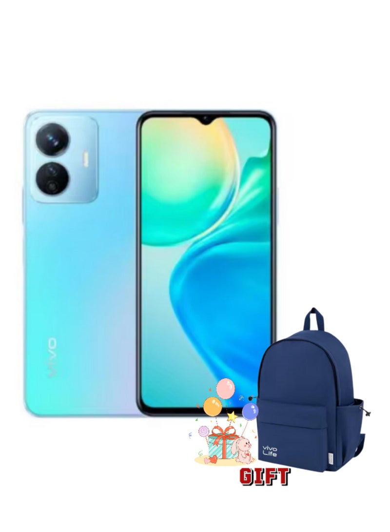 vivo Y77e 5G Dual Sim Blue Gradient 12GB RAM 256GB 5G With Free Gift VIVO LIFE Large Capacity Backpack - Image 1