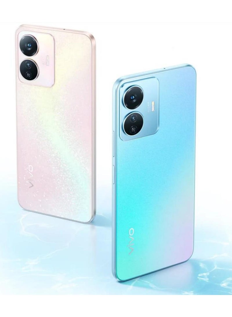 vivo Y77e 5G Dual Sim Blue Gradient 12GB RAM 256GB 5G With Free Gift VIVO LIFE Large Capacity Backpack - Image 4