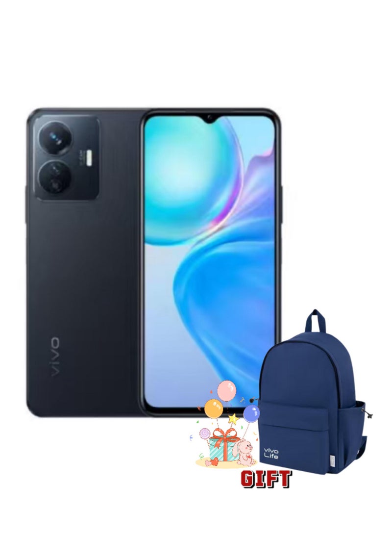 vivo Y77e 5G Dual Sim Black 12GB RAM 256GB 5G With Free Gift VIVO LIFE Large Capacity Backpack - Image 1