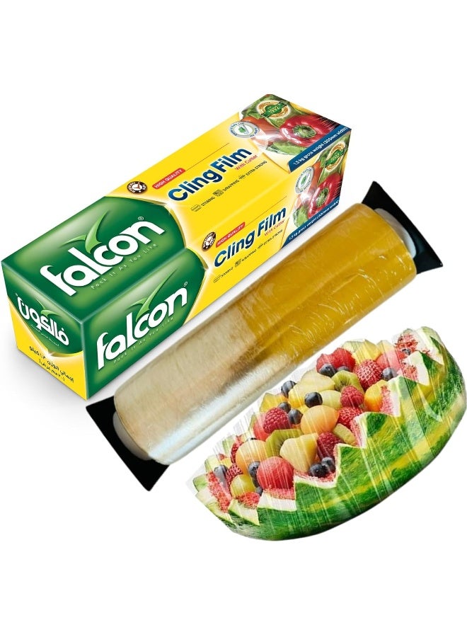 فالكون Falcon Pack Retail Cling Film 1.3 KG x 30 CM with Cutter Clear
