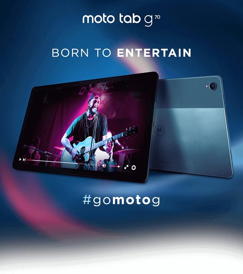 Motorola Renewed - Motorola Tab G70 4/64gb WiFi + LTE  - 11 Inch 2K Display Tablet - Modernist Teal - Image 4